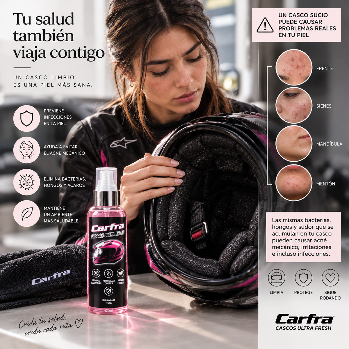 Carfra Cascos Ultra Fresh mujer