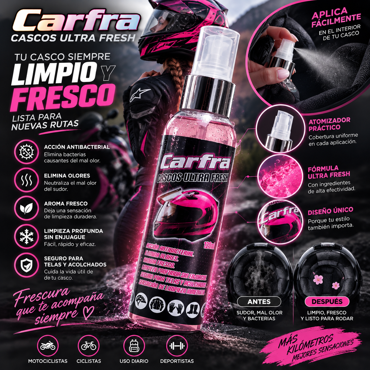 Cascos Ultra Fresh Carfra