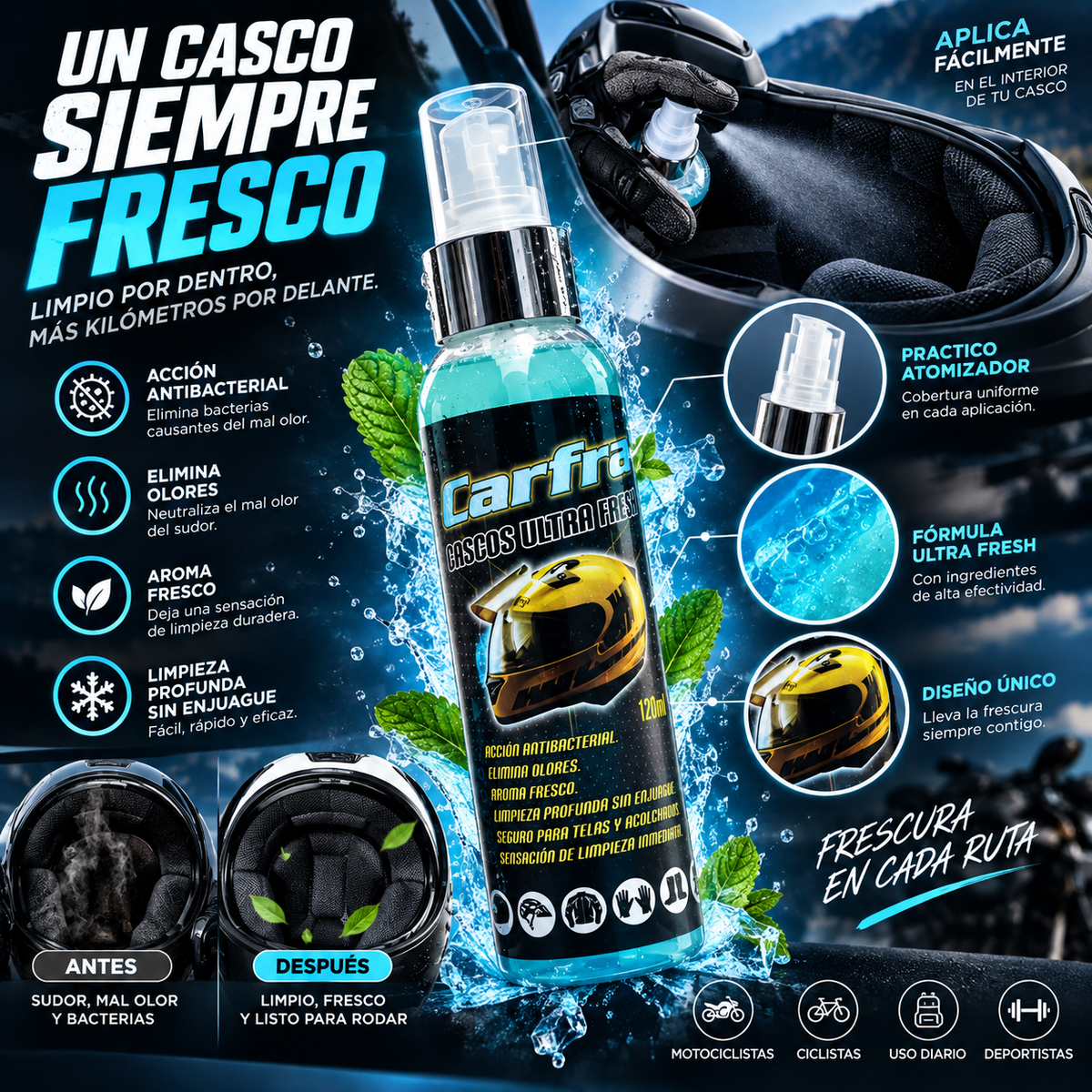 Cascos Ultra Fresh Carfra